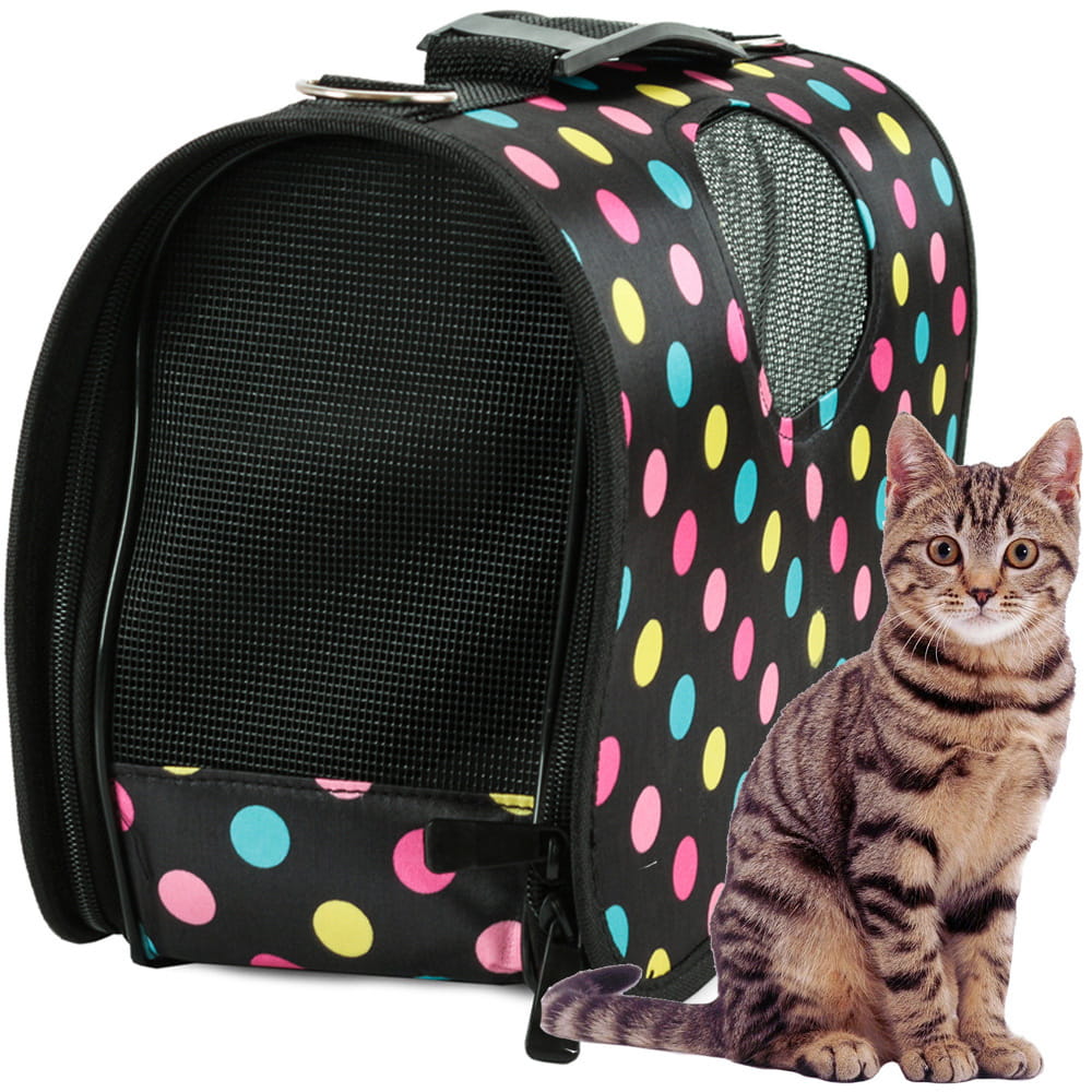 Transporter Torba dla Psa i Kota – Duża 53x30x21cm Wzór Kropki
